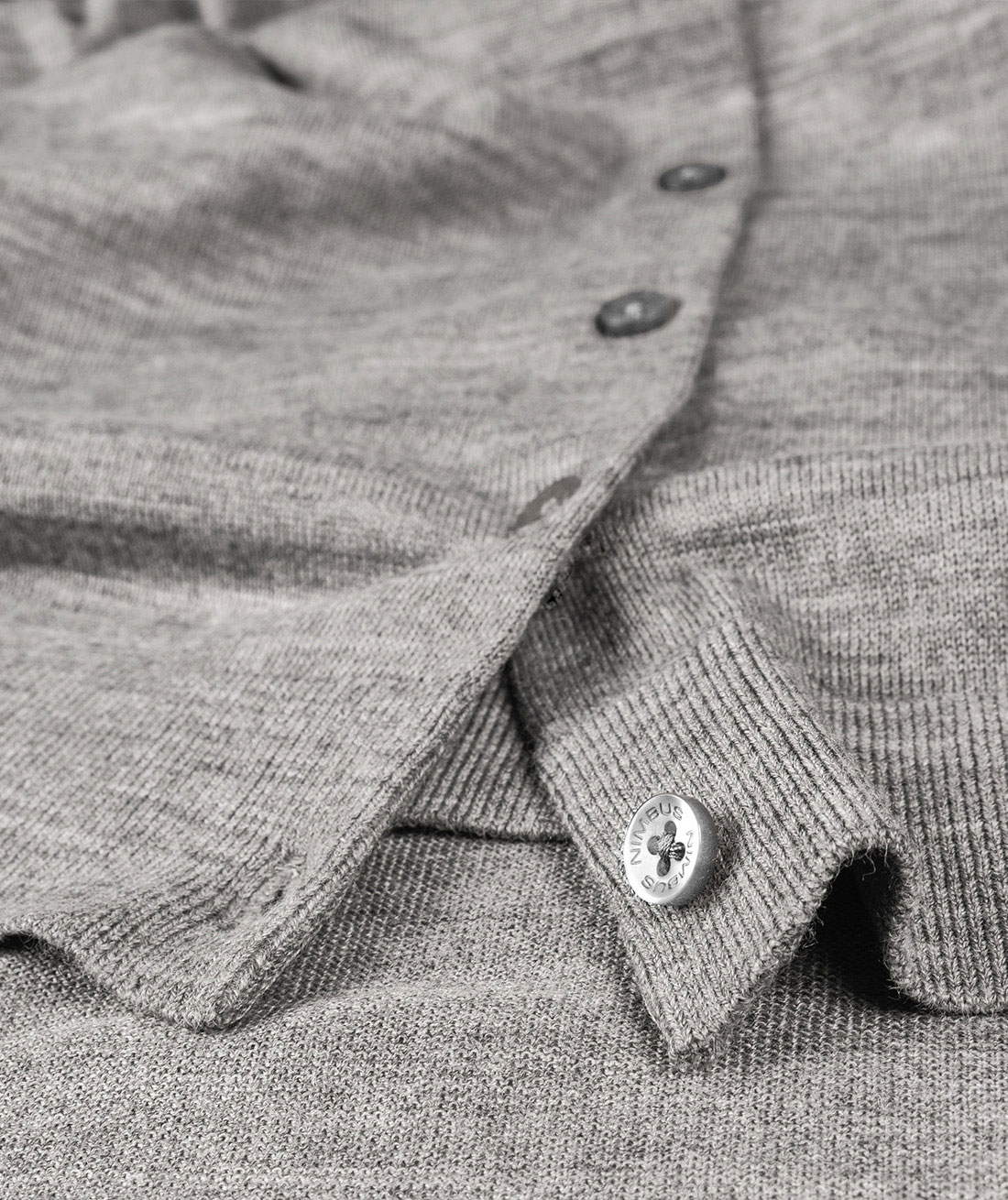 Nimbus Phoenix women's knitted cardigan with merino wool, Grey melange, large image number 5