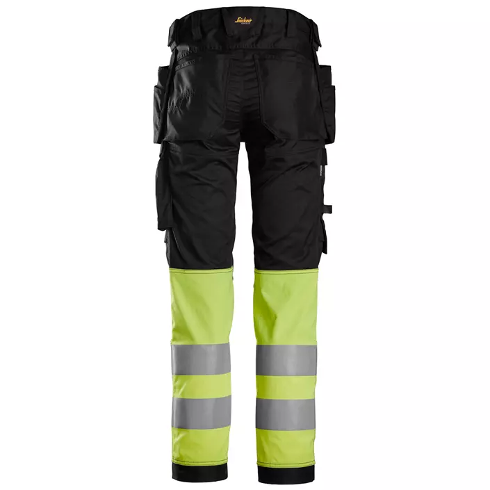 Snickers AllroundWork craftsman trousers 6234, Black/Hi-Vis Yellow, large image number 1