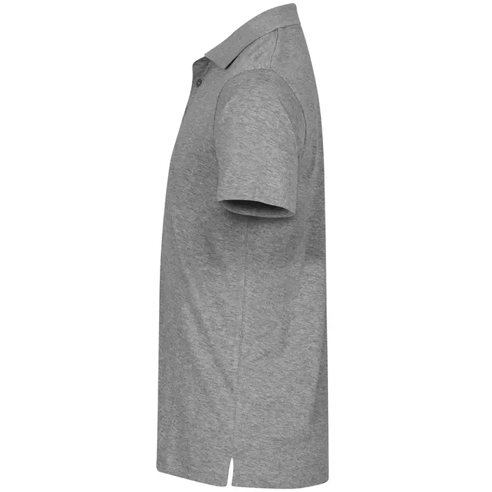 Clique Single Jersey Poloshirt, Grey melange, large image number 3