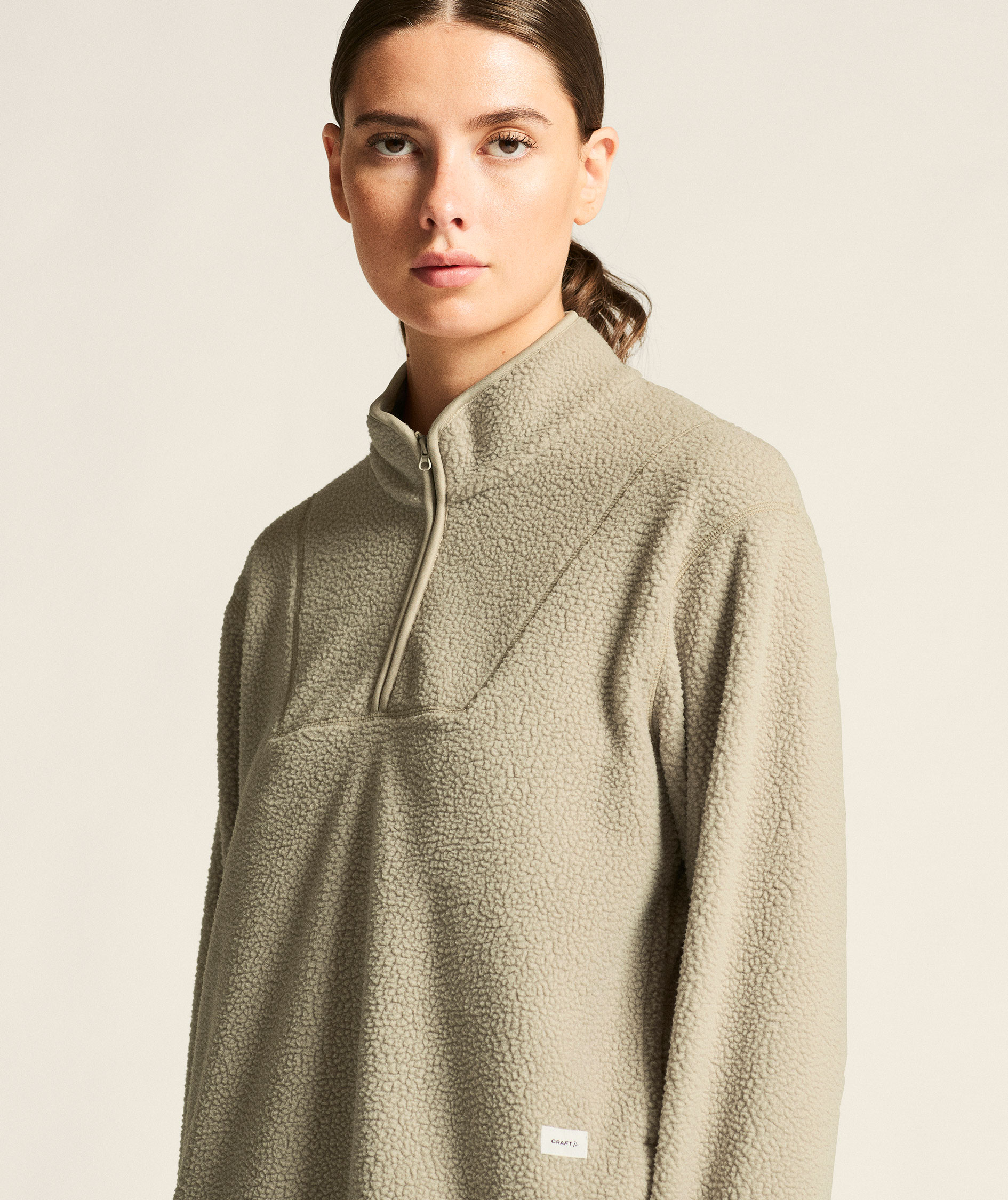 Craft Join women's half zip pile fleece pullover, Hay, large image number 5