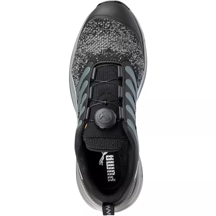 Puma Charge Black Low Disc safety shoes S1P, Black/Grey, large image number 3