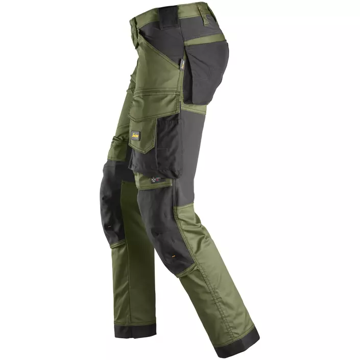 Snickers AllroundWork work trousers 6341, khaki green/black, large image number 3