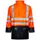 Lyngsøe PU rain jacket, Hi-vis Orange/Marine, Hi-vis Orange/Marine, swatch