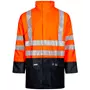 Lyngsøe PU rain jacket, Hi-vis Orange/Marine