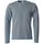 Clique Basic-T langermet T-skjorte, Grey melange, Grey melange, swatch