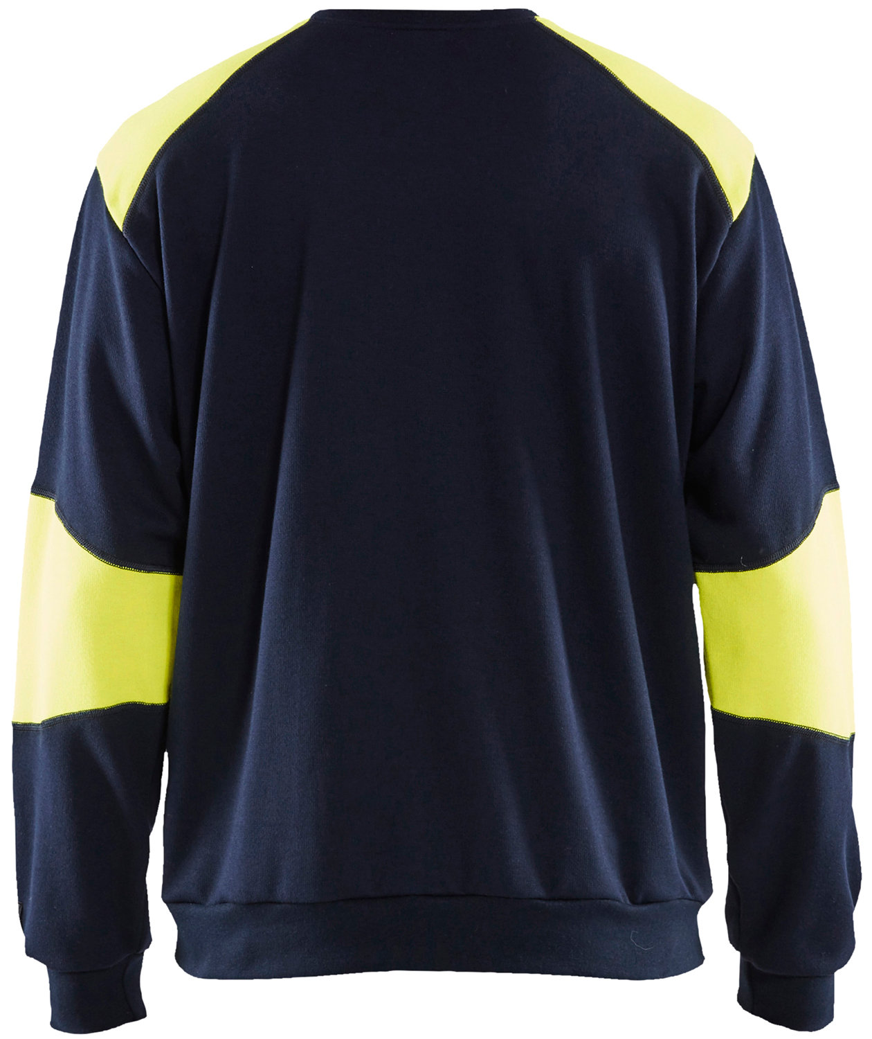 Bl&aring;kl&auml;der&nbsp;Anti-flame sweatshirt, Marine/Hi-Vis yellow