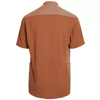 Kentaur kortermet pique skjorte, Oransje Melange