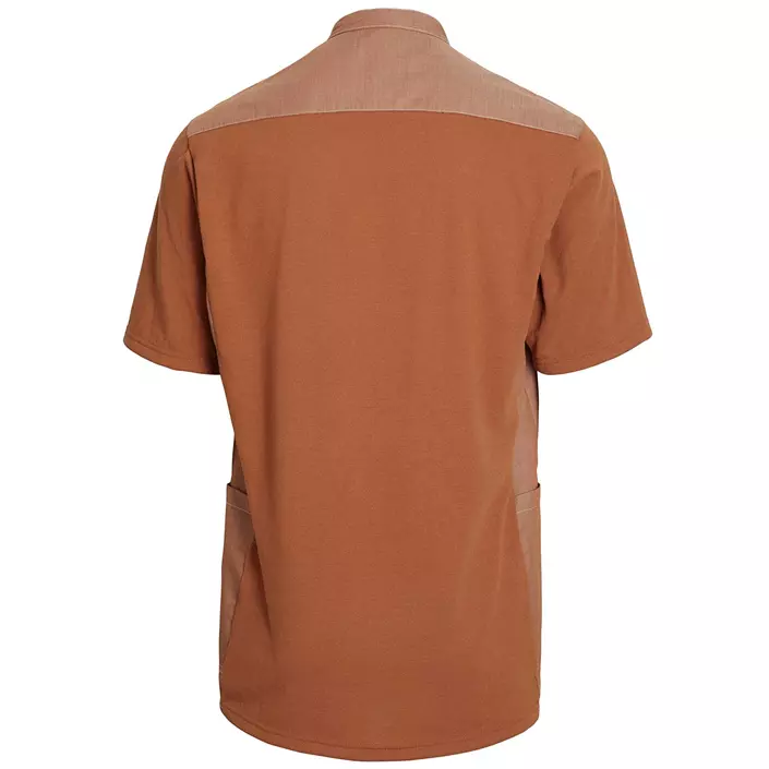 Kentaur kortärmad pique skjorta, Orange Melerad, large image number 1