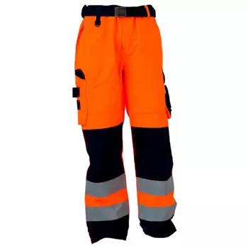 Ocean Thor work trousers, Hi-vis Orange/Marine