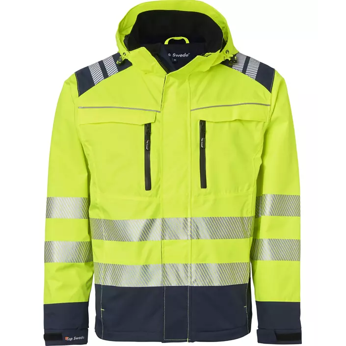 Top Swede shell jacket 130, Hi-Vis Yellow/Navy, large image number 0