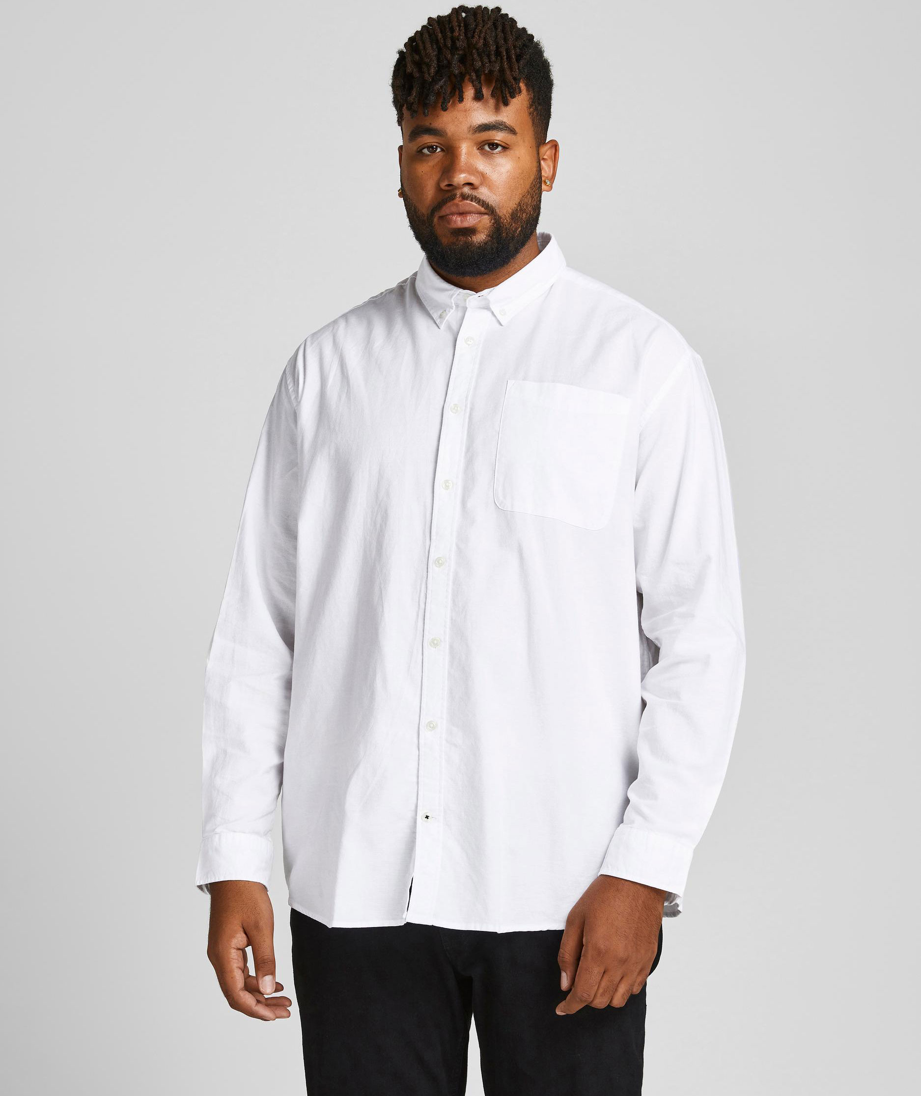 Jack & Jones JJEOXFORD Plus Size Regular Fit skjorta, Vit