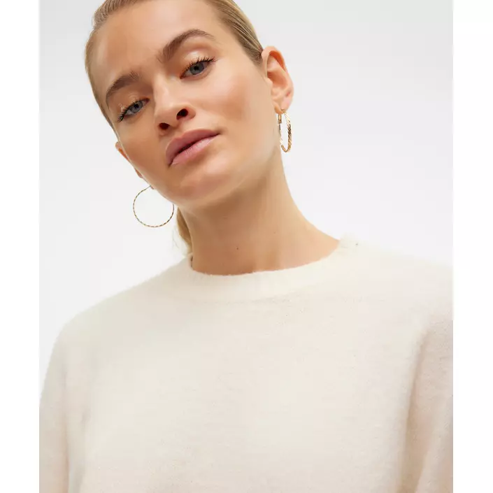 Vero Moda VMBOOM stickad tröja dam, Birch Melange, large image number 3