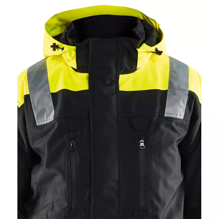 Blåkläder winter coverall, Black/Hi-Vis Yellow, large image number 4