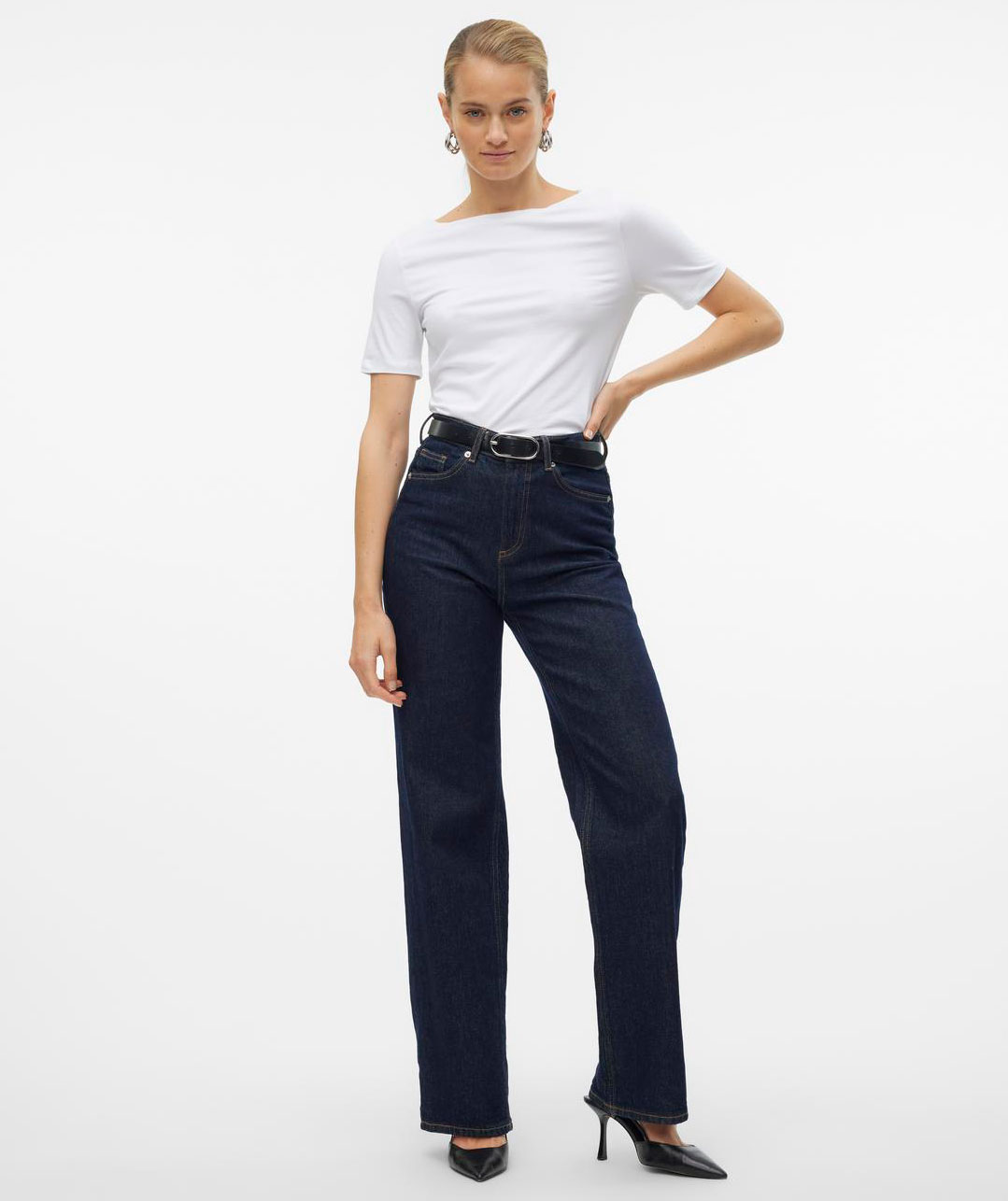 Vero Moda VMPANDA MODAL Damen T-Shirt, Bright White, Bright White, large image number 5