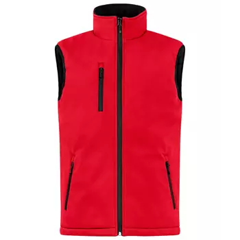 Clique lined softshell vest, Red
