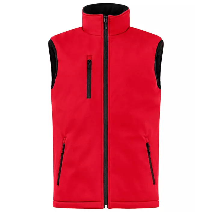 Clique lined softshell vest, Red, large image number 0