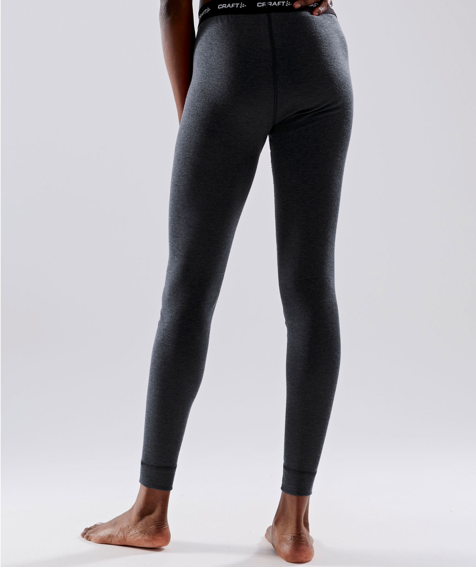Craft Core women's baselayer set with merinowool, Black Melange, large image number 7