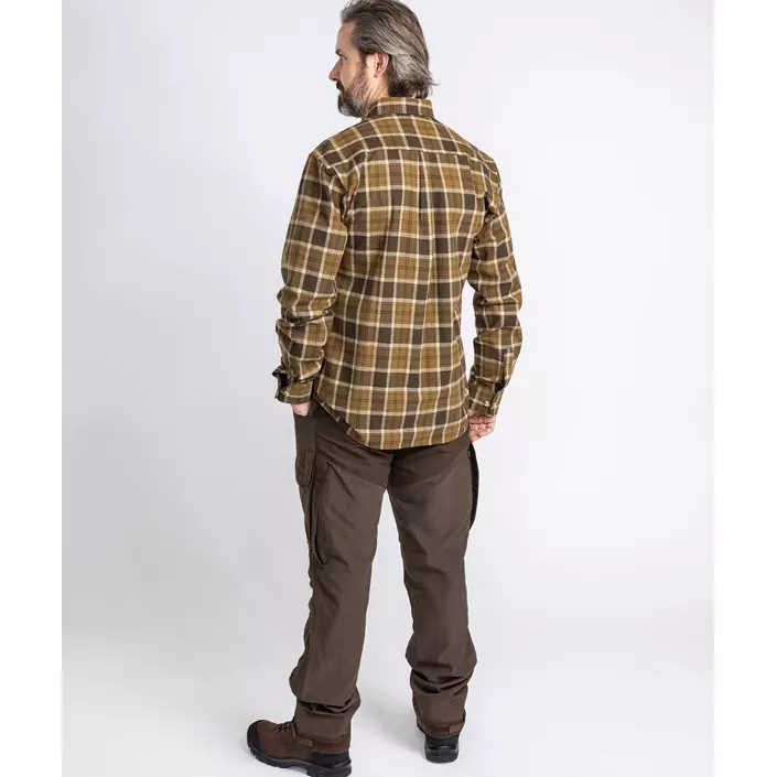 Pinewood Härjedalen regular fit flannel skovmandsskjorte, Hunting Olive/Khaki, large image number 5