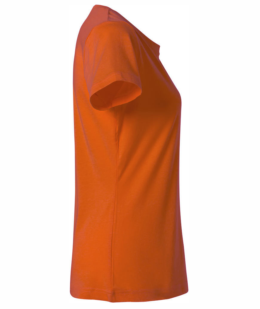 Clique Basic Damen T-Shirt, Blood orange, large image number 3