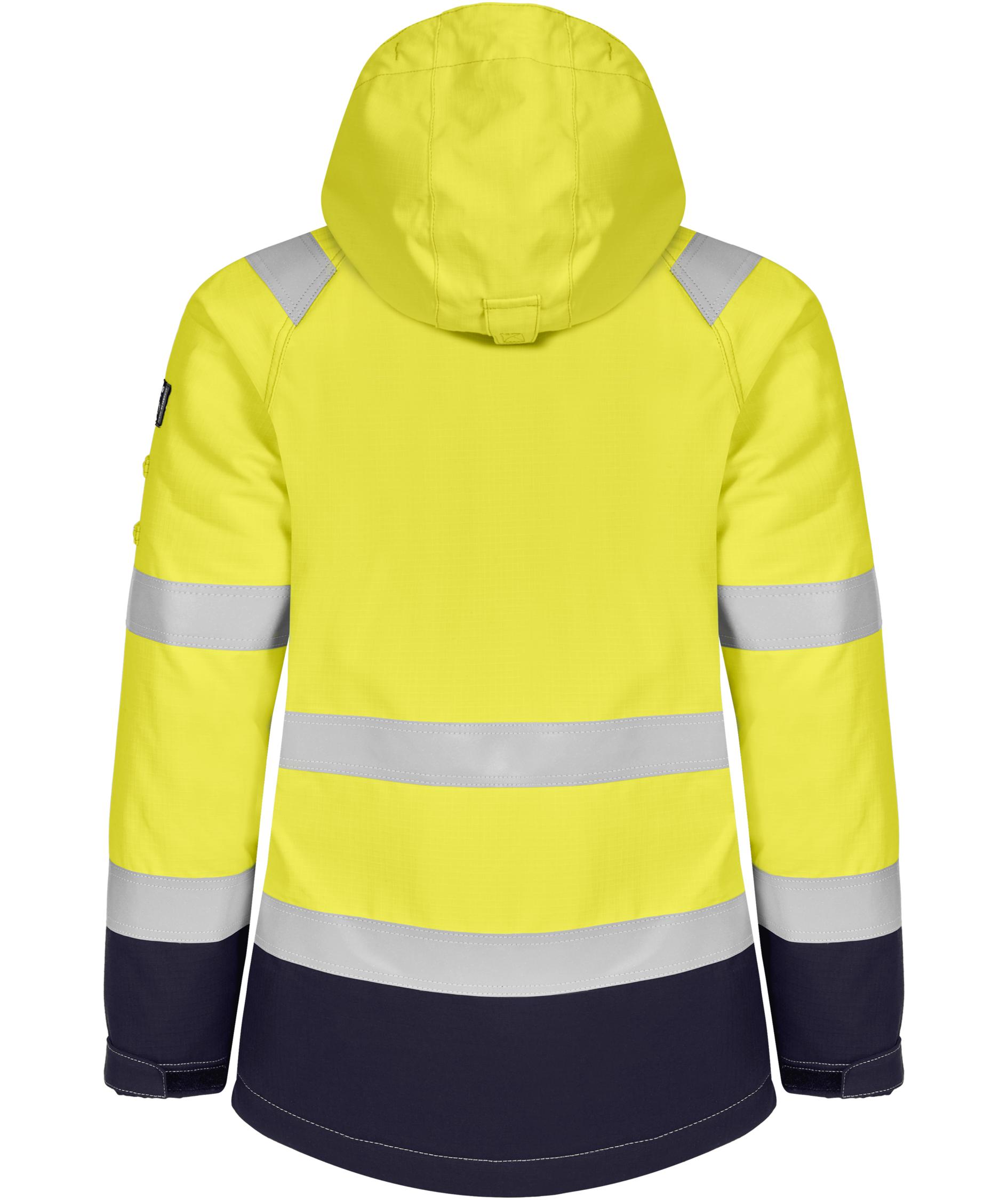 Tranemo Tera TX women's winter jacket, Hi-Vis yellow/marine
