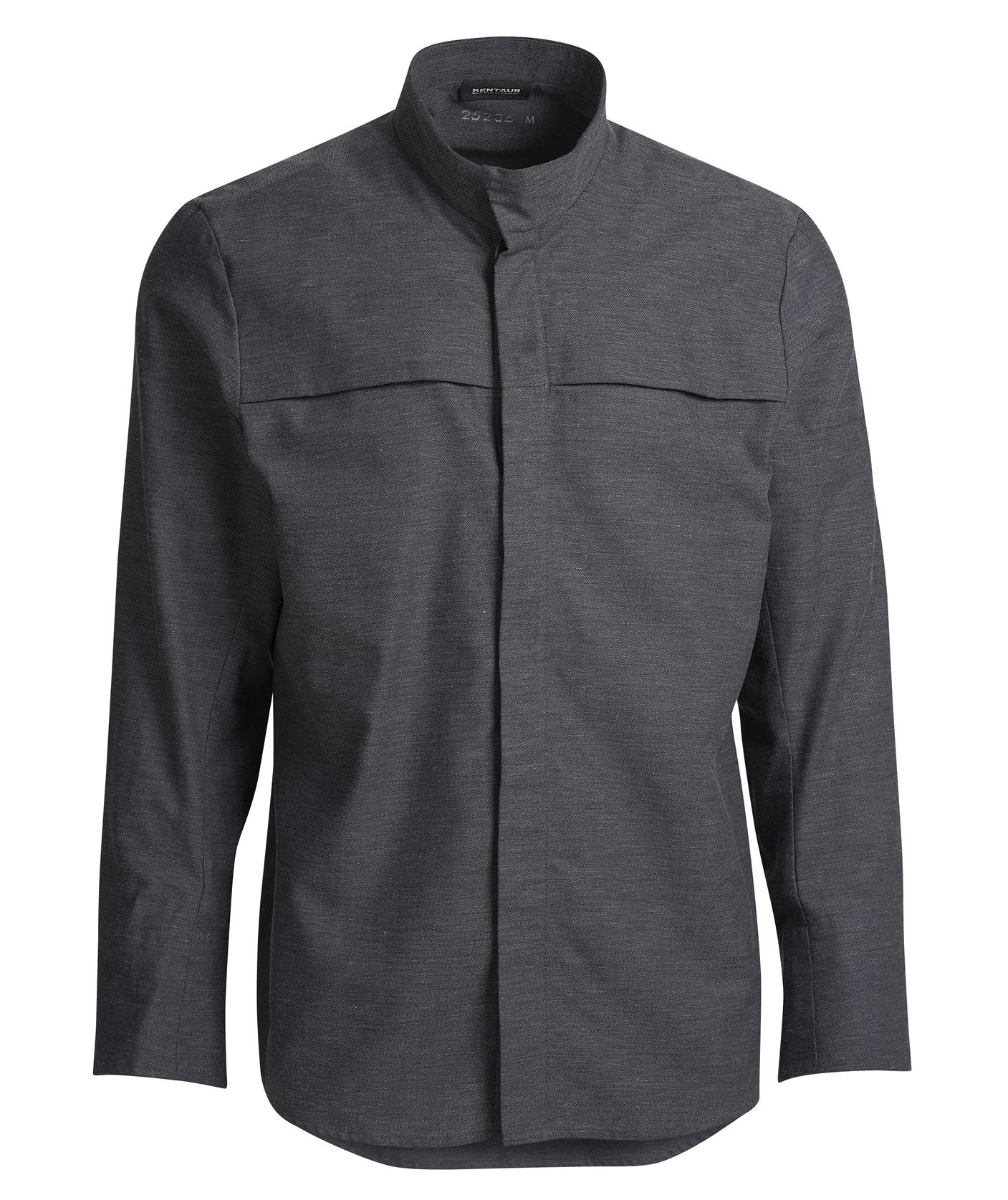 Kentaur A Collection modern fit chefs shirt, Clay Grey