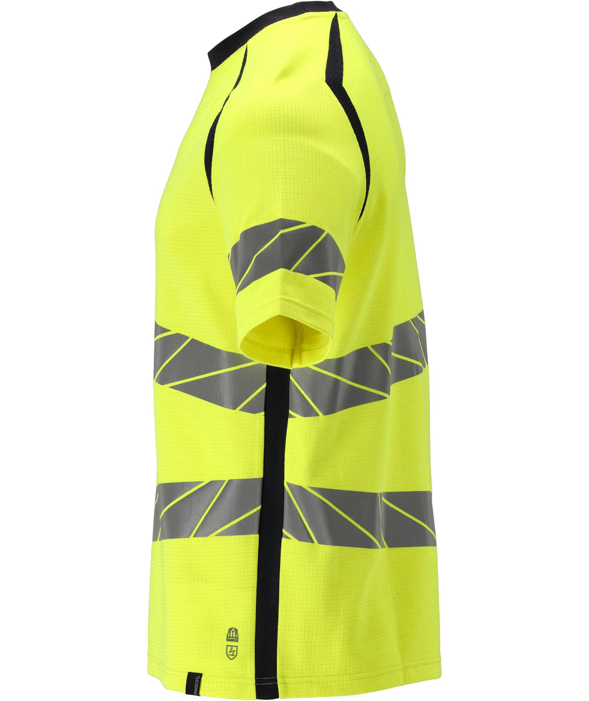 Mascot Accelerate Multisafe T-shirt, Hi-Vis Yellow/Dark Marine, large image number 3