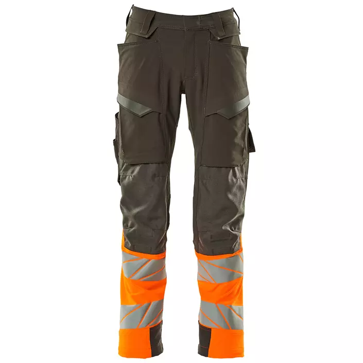 Mascot Accelerate Safe Arbeitshose full Stretch, Dunkles Anthrazit/Hi-Vis Orange, large image number 0