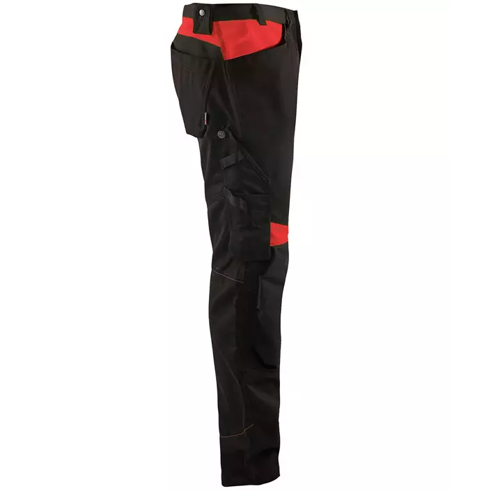 Blåkläder work trousers, Black/Red, large image number 3