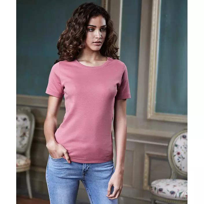 Tee Jays Interlock dame T-skjorte, Rosa, large image number 1