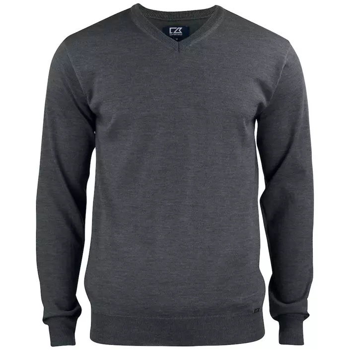 Cutter & Buck Everett sweatshirt with merino wool, Antracit Melange, large image number 0