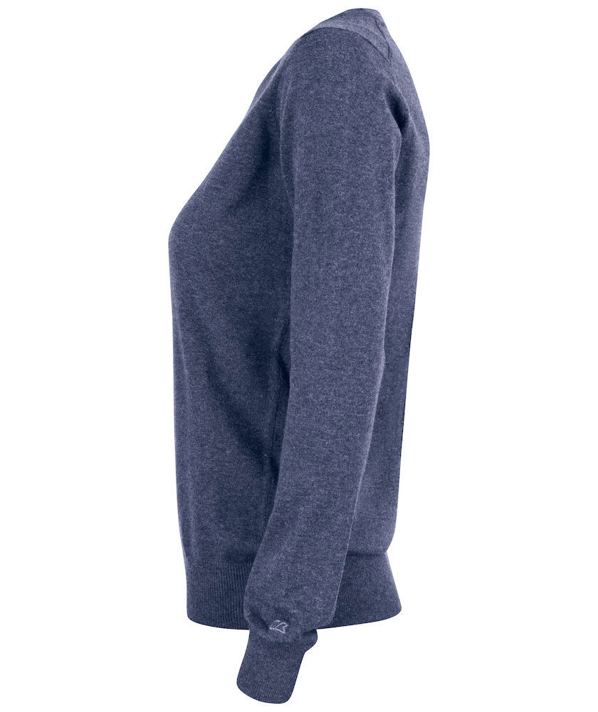 Cutter & Buck Oakville Crewneck dam, Navy melange, large image number 3