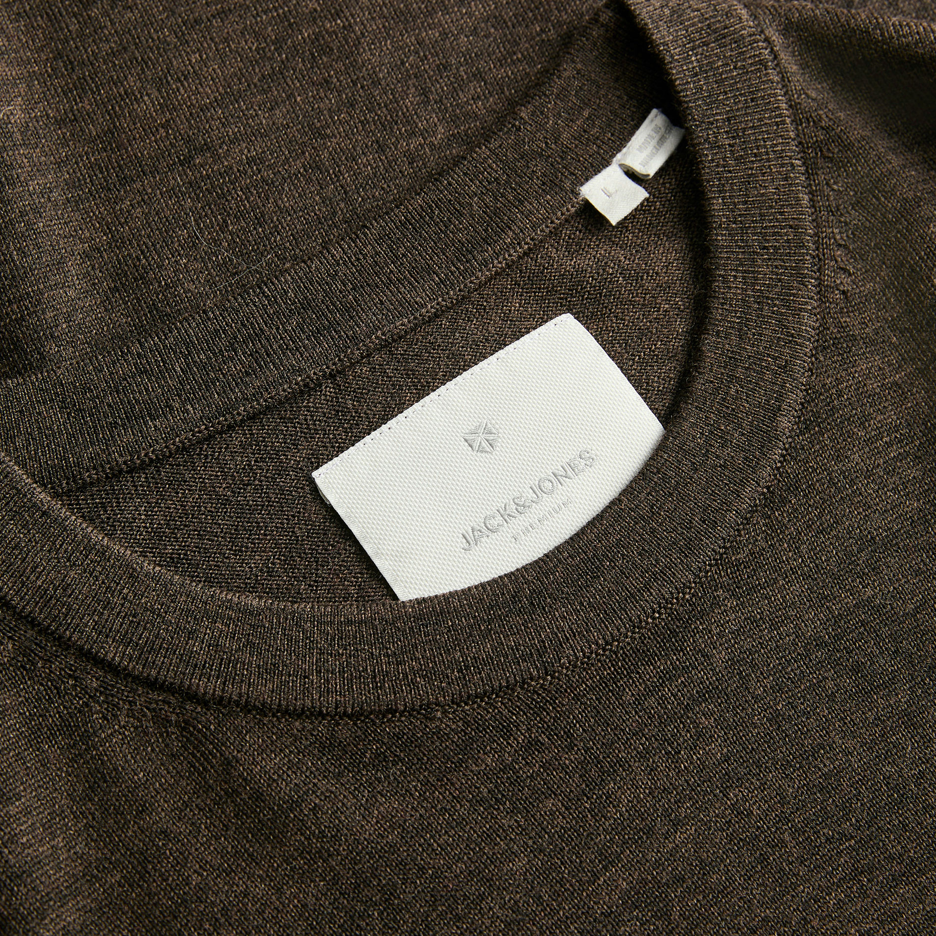 Jack & Jones Premium JPRCCMERINO stickad tr&ouml;ja med merinoull, Delicioso Melange, large image number 2