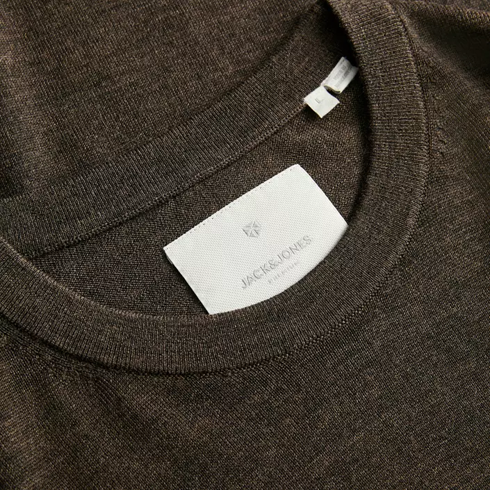 Jack & Jones Premium JPRCCMERINO stickad tröja med merinoull, Delicioso Melange, large image number 2