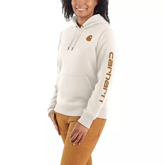 Carhartt Clarksburg dame hættetrøje, Malt/Carhartt Brown, large image number 1