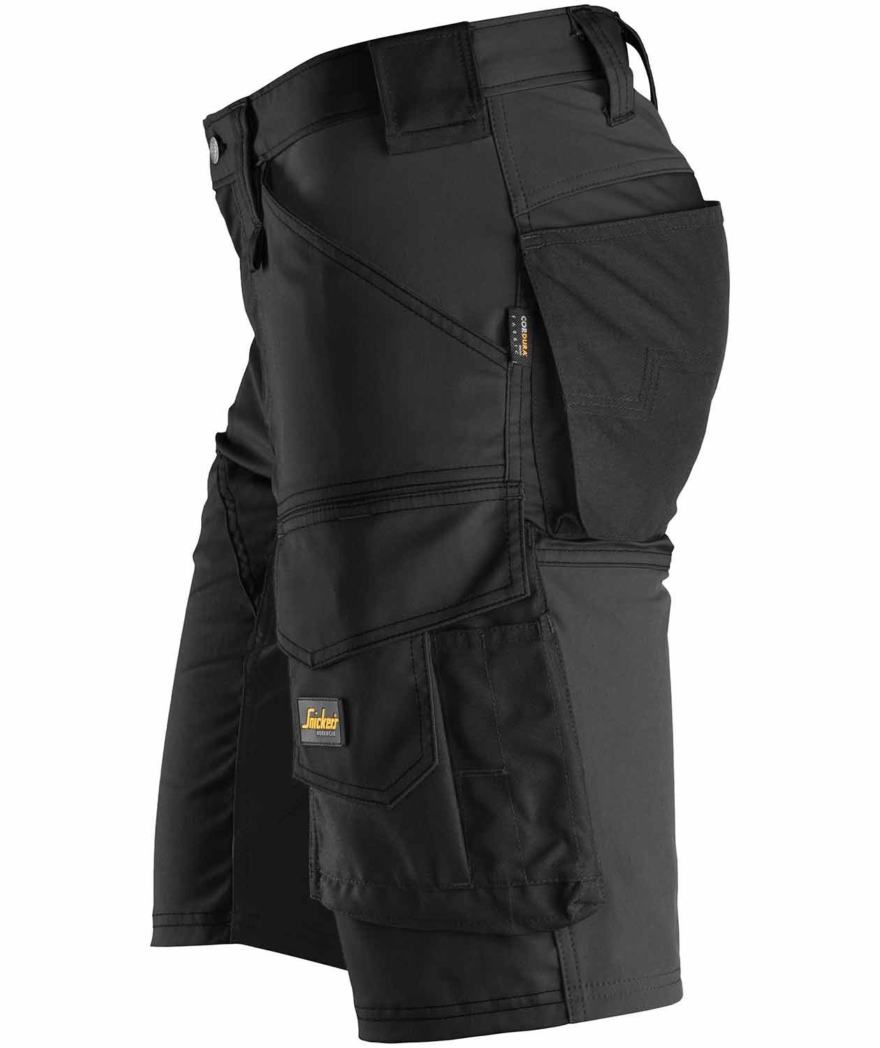 Snickers AllroundWork arbetsshorts 6143, Svart, large image number 2