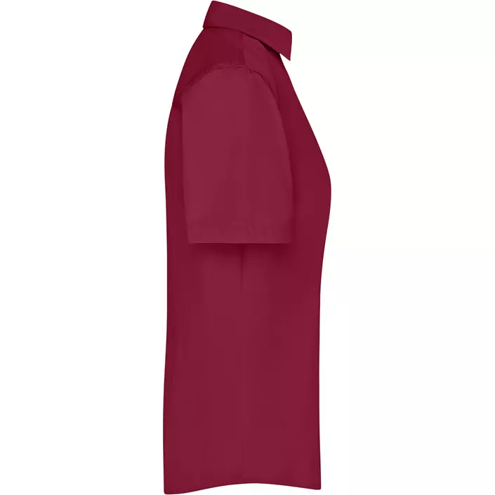 James & Nicholson women's short-sleeved Modern fit shirt, Burgundy, large image number 2