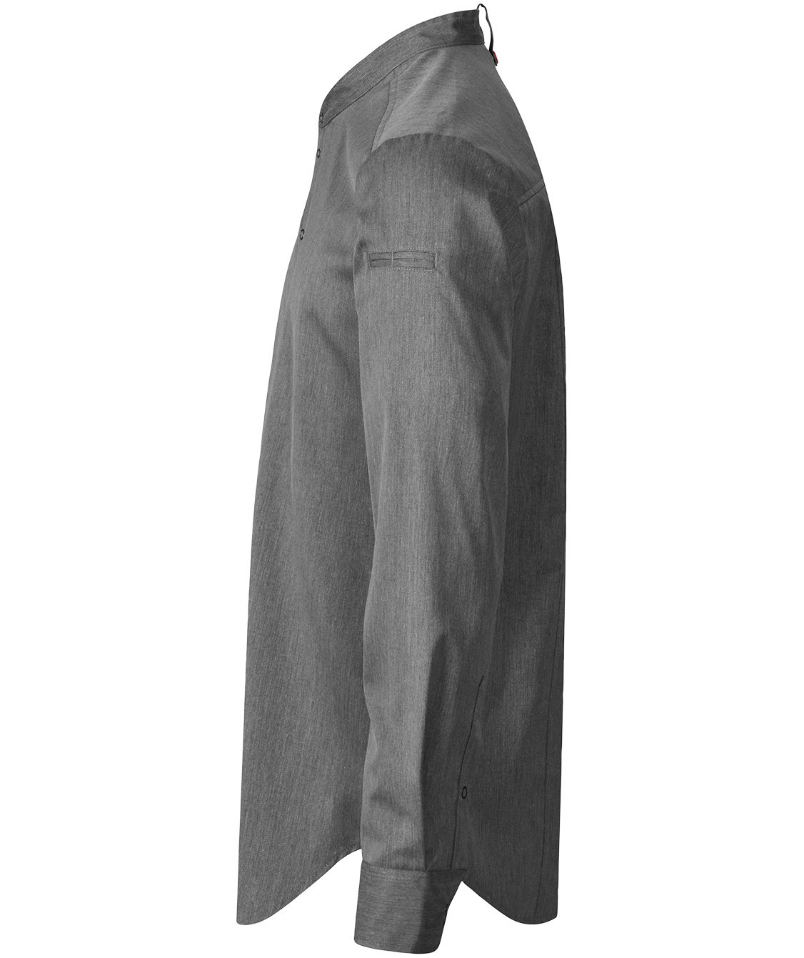 Segers 1109 kokkeskjorte, Gr&aring; melange, large image number 4