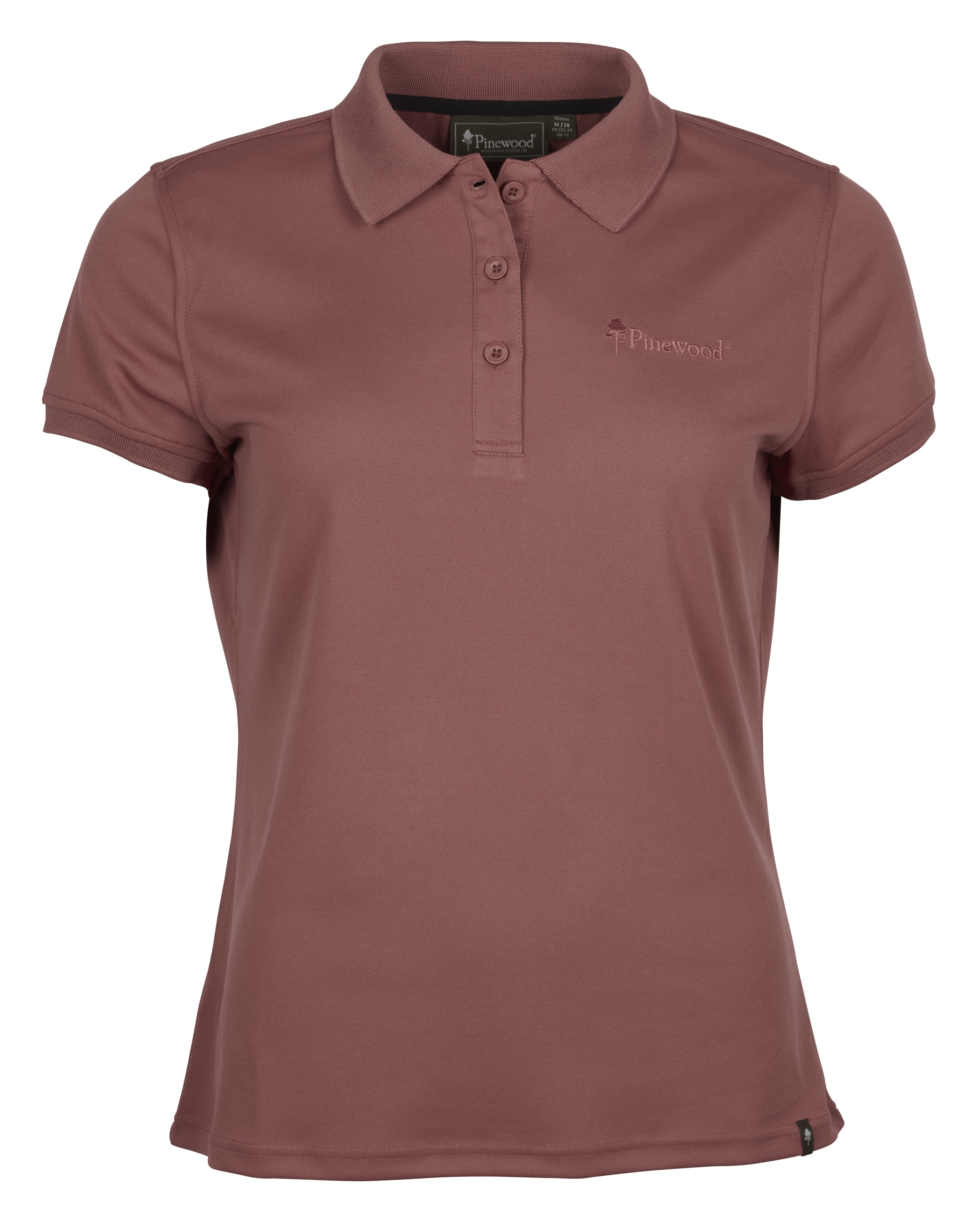 Pinewood  Ramsey dame polo T-shirt, Marron Rose, Marron Rose, swatch