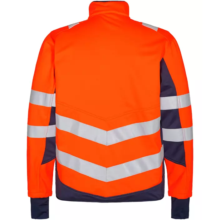Engel Safety softshell jacket, Orange/Blue Ink, large image number 1