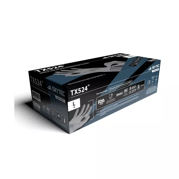 Skytec TX524™ nitrile disposable gloves 100 pcs., Black, large image number 2