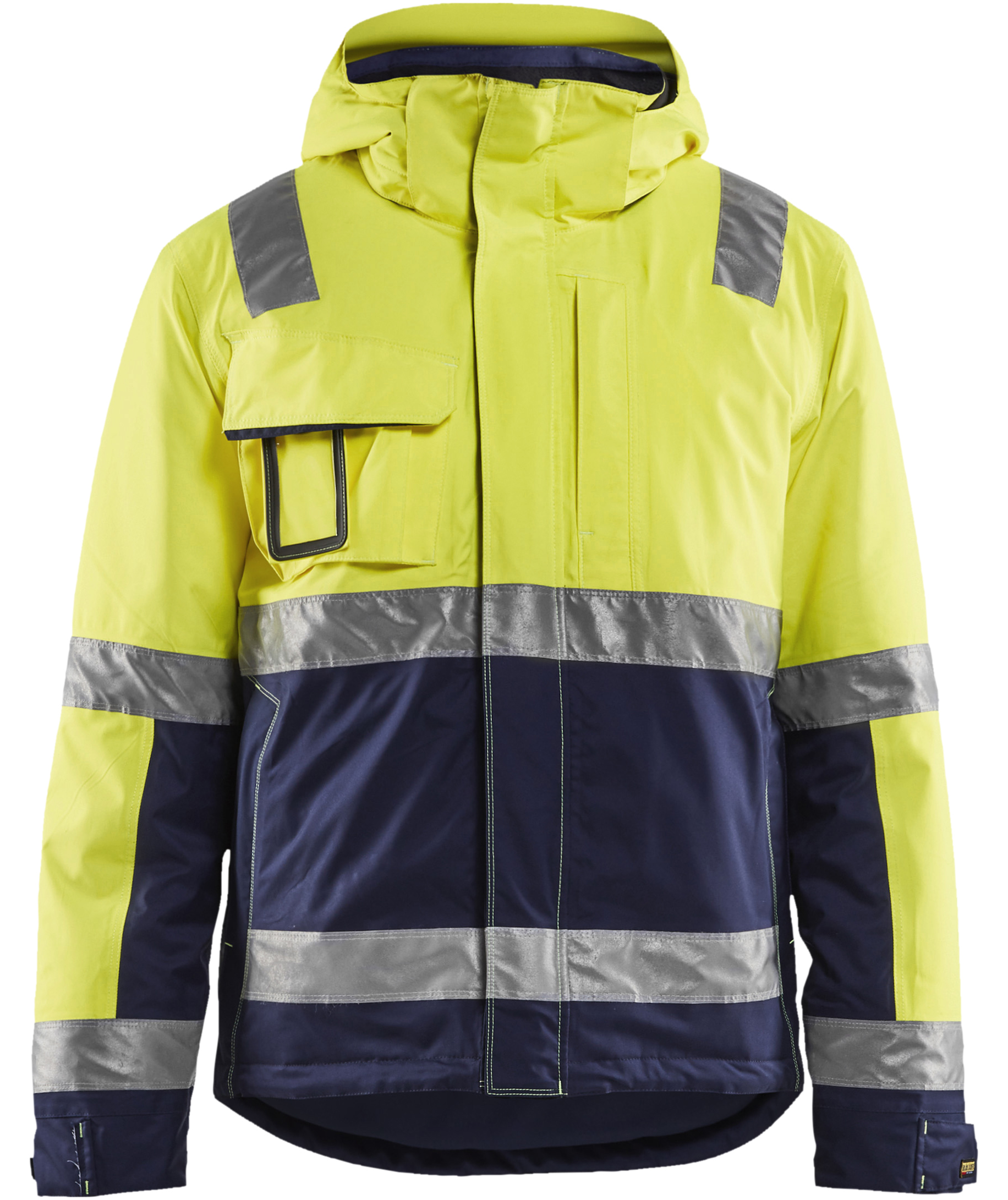 Bl&aring;kl&auml;der jacka vinter, Gul/Marinbl&aring;, large image number 0