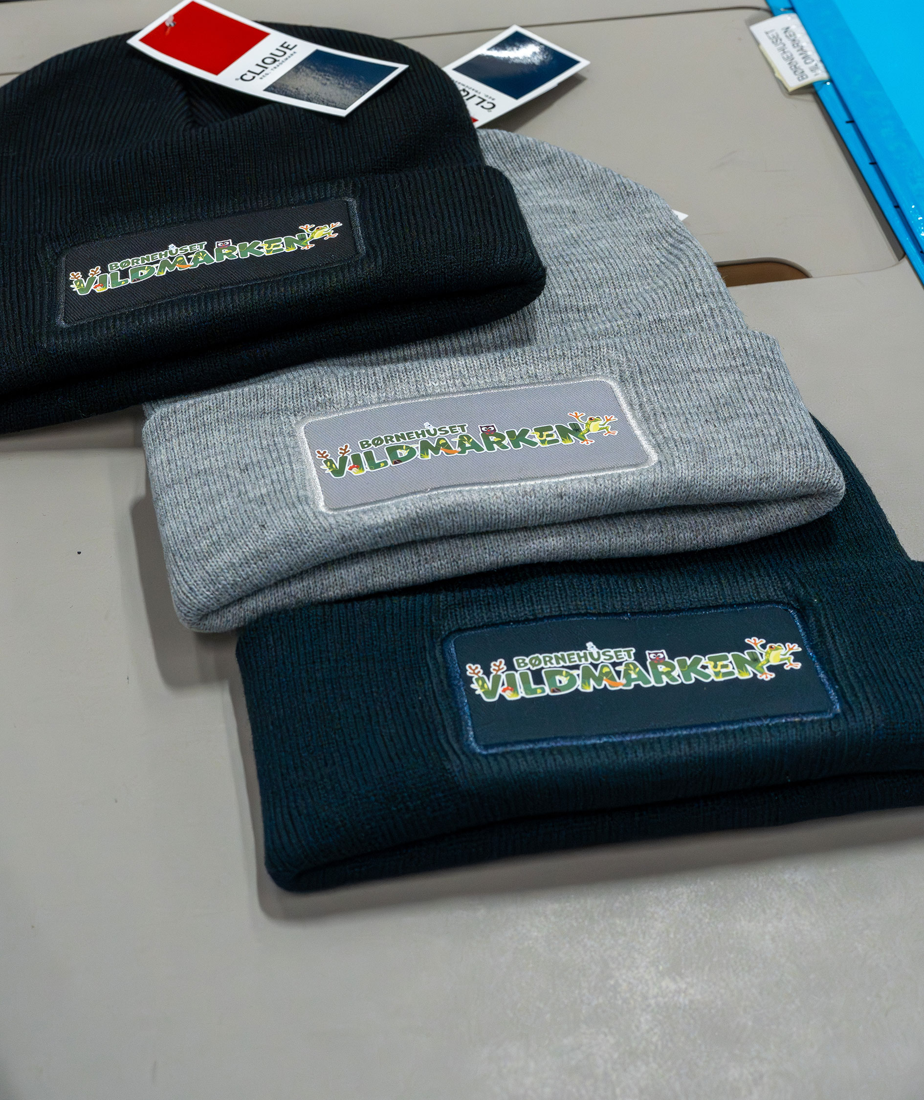 Clique Hubert Patch strikhue, Grey melange , Grey melange , large image number 6