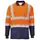 Portwest langärmliges Poloshirt, Hi-vis Orange/Marine, Hi-vis Orange/Marine, swatch