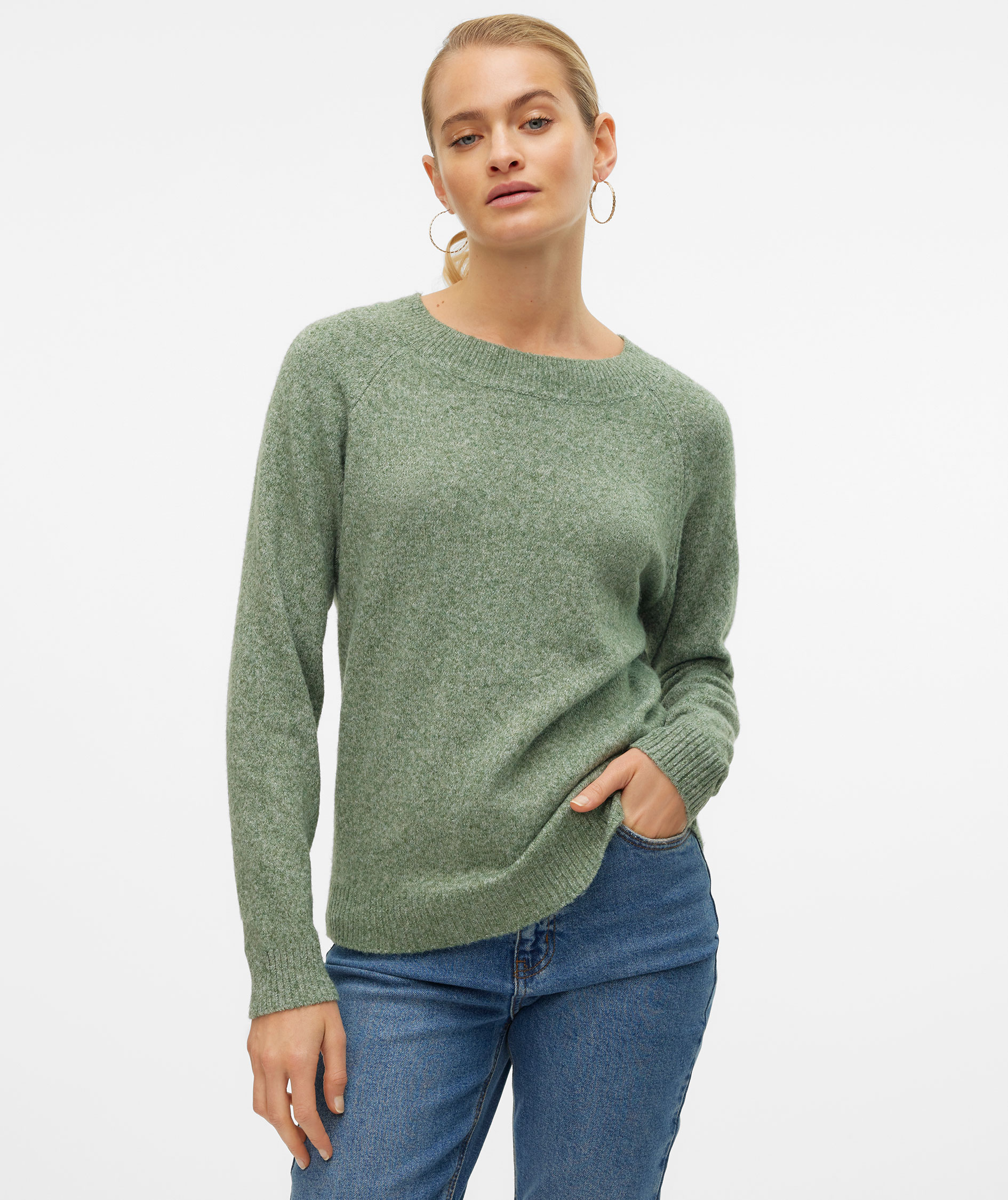 Vero Moda VMDOFFY dame striktr&oslash;je, Laurel Wreath Melange
