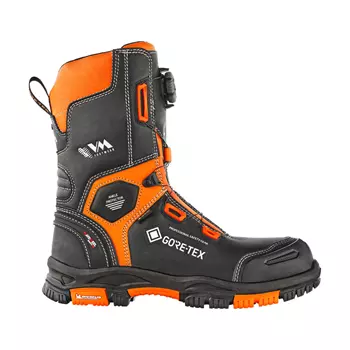 VM Footwear Connecticut vernestøvler S7L, Svart/Oransje
