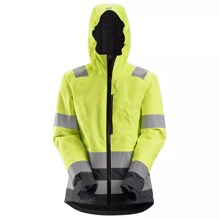 Snickers AllroundWork dame skalljakke 1347, Hi-Vis Gul/Steel Grey, large image number 0