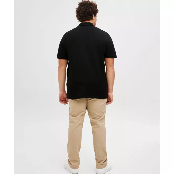 Jack & Jones Plus JJEAUSTIN Polo T-shirt, Black, large image number 2