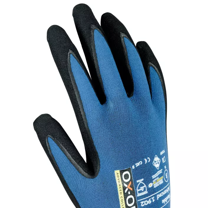 OX-ON Flexible Advanced 1902 work gloves, Blue/Black, large image number 1