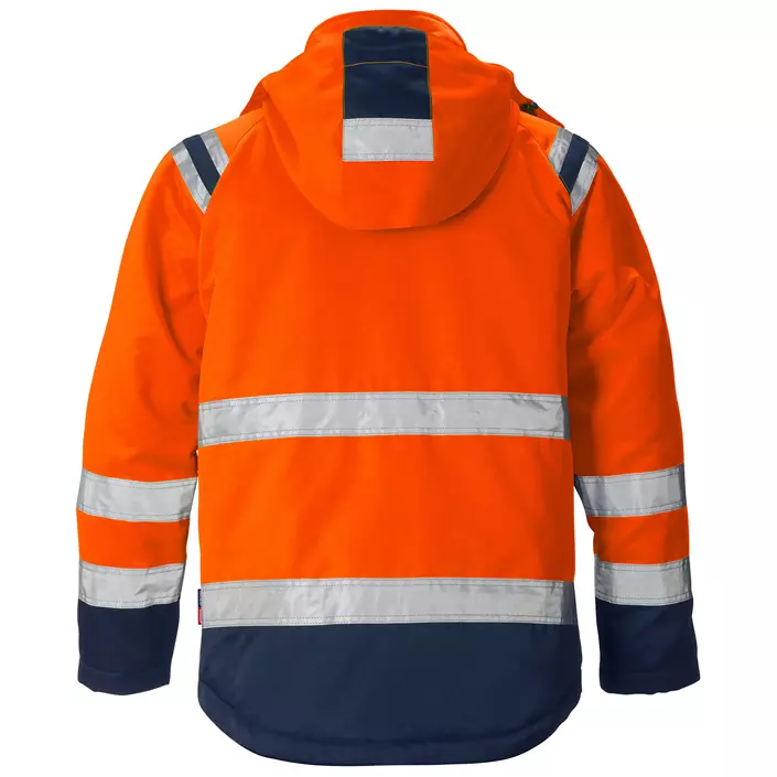 Fristads winter jacket 4043, Hi-vis Orange/Marine, large image number 1