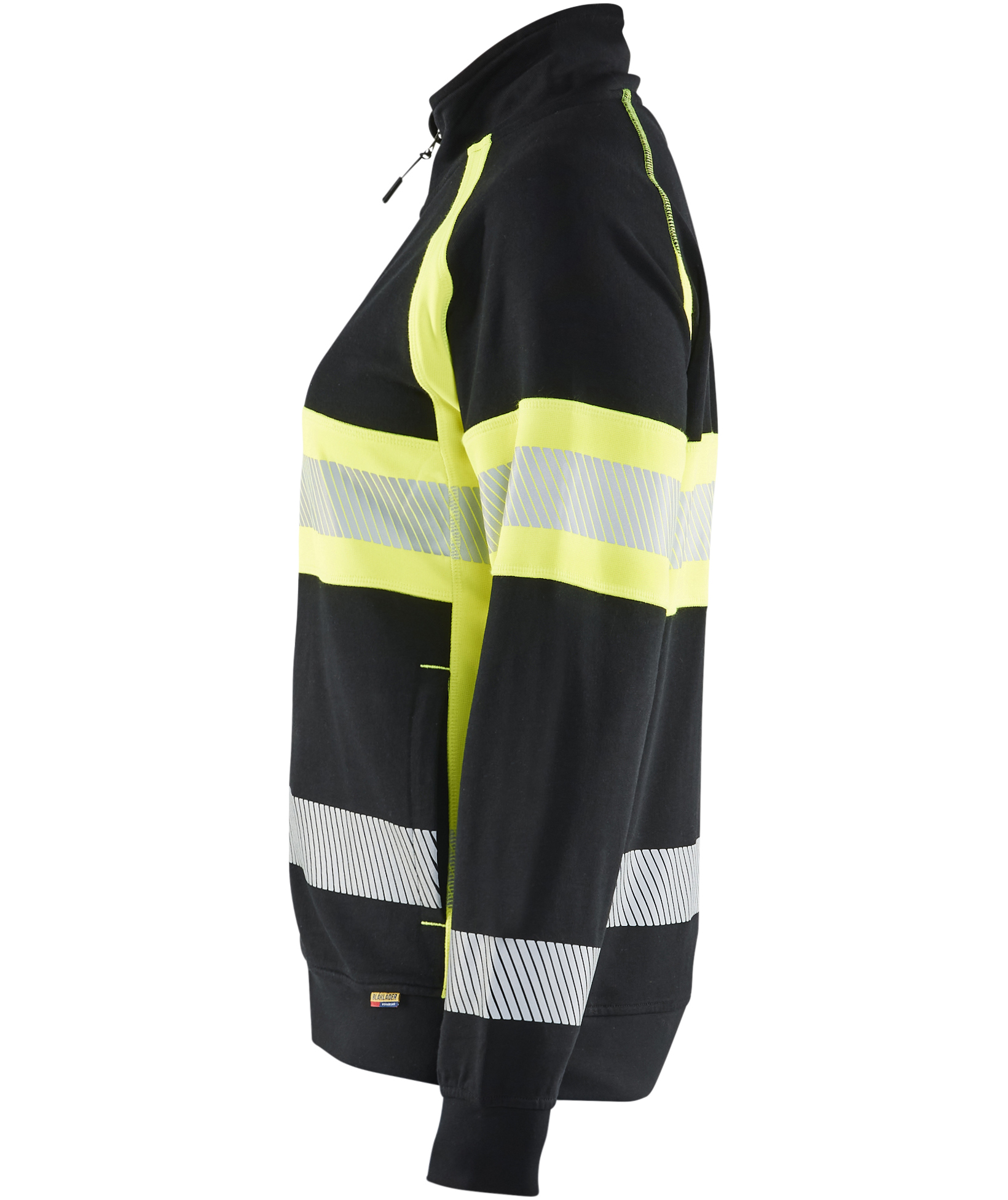 Bl&aring;kl&auml;der Damen Cardigan, Schwarz/Hi-Vis Gelb, large image number 4
